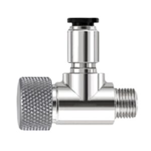 Valvula de acero CO2 ajuste fino. Rosca